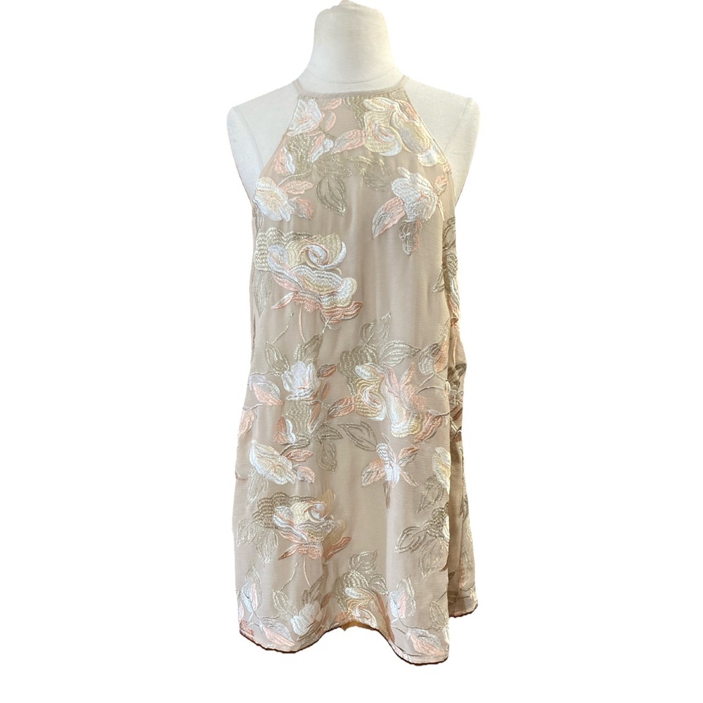 Show Me Your Mumu Gomez Mini Dress Sz M Floral Embroidered A Line Wedding Guest